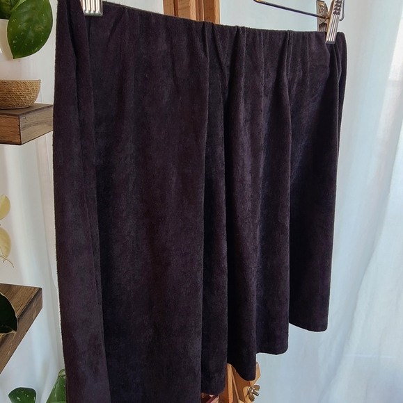 Dark grey suede-like Garage skater skirt - Picture 6 of 6